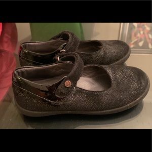 GUC Naturino dress shimmer black shoes Mary Janes size 9.5